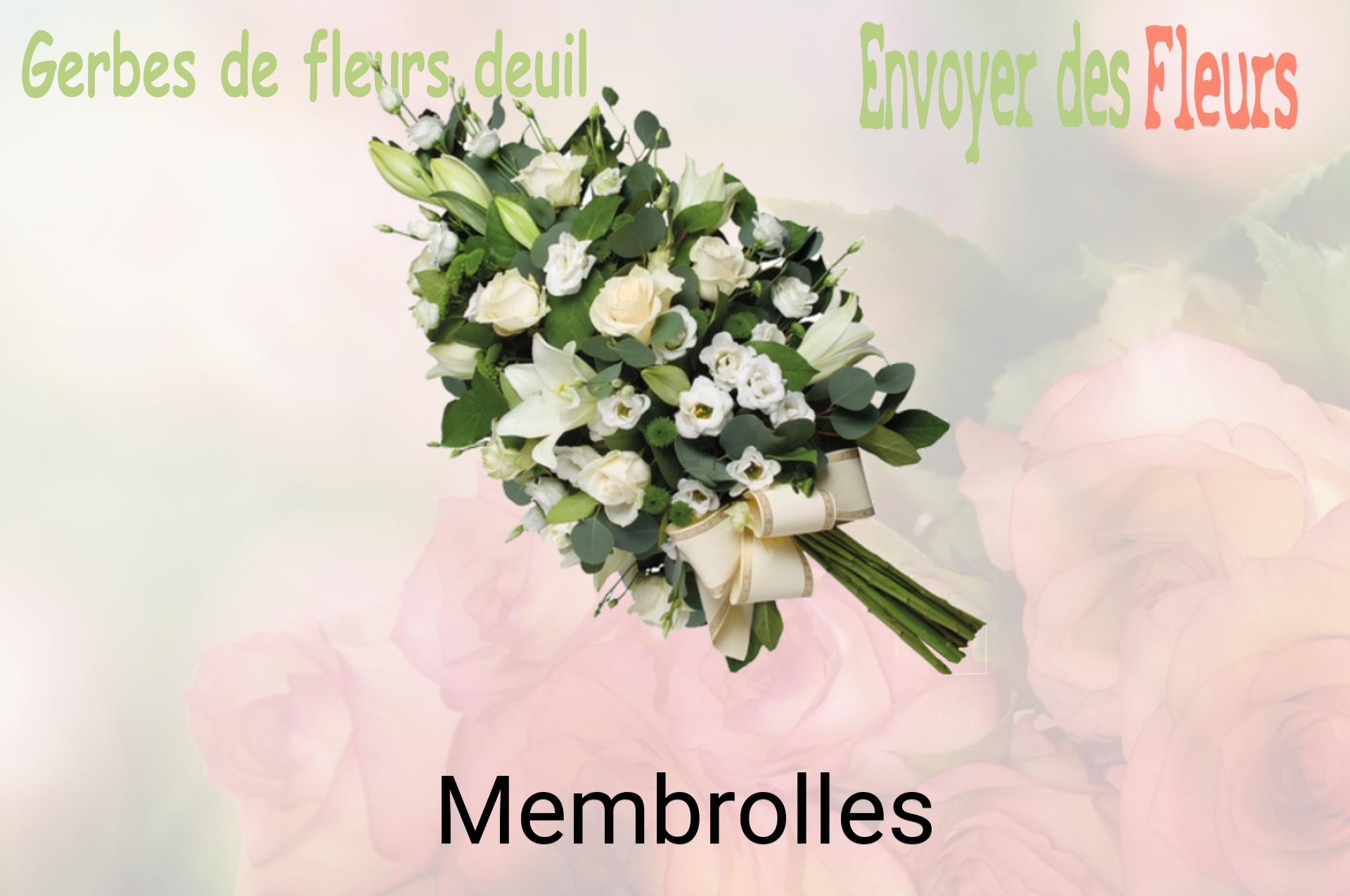Gerbe de fleurs de deuil livrée à Membrolles
